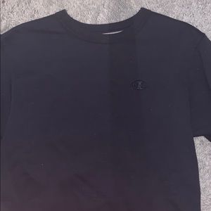 navy blue champion hoodie